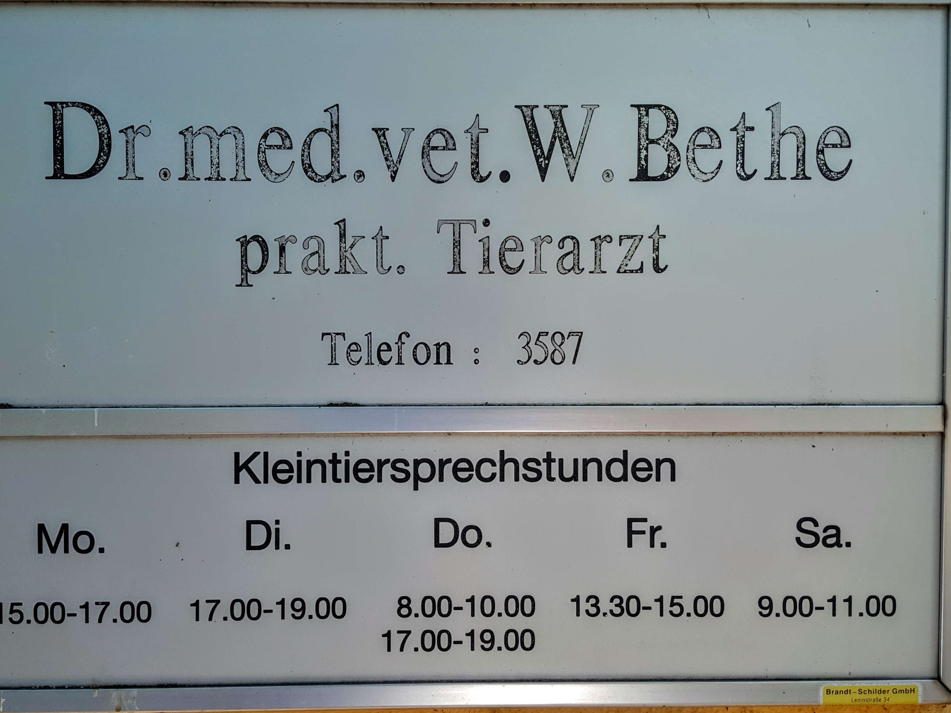 Ansicht 3 von Dr.med.vet. Wolfgang Bethe Tierarzt