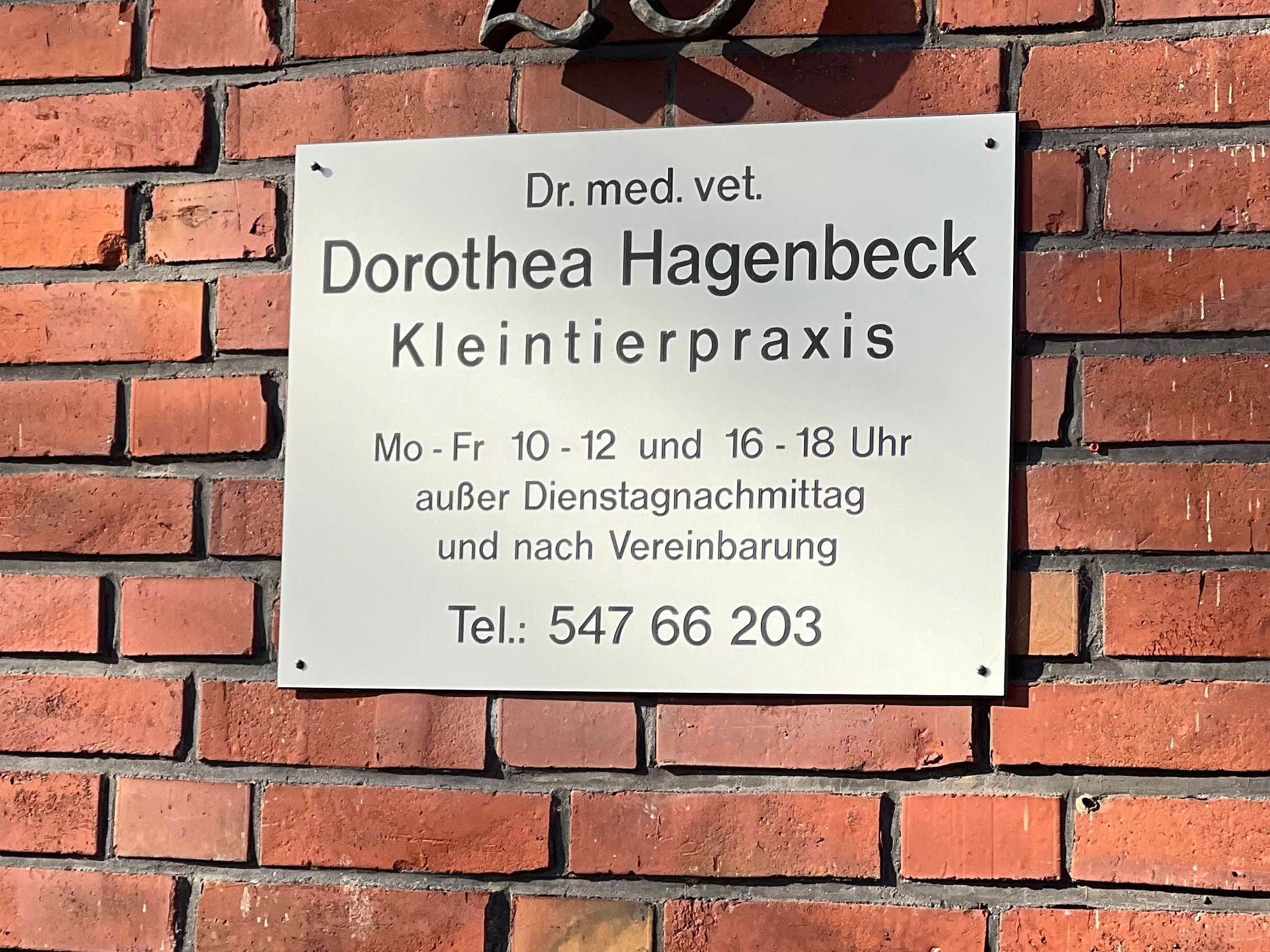 Ansicht 3 von Hagenbeck Dorothea Dr.med.vet. Kleintierpraxis - Hamburg
