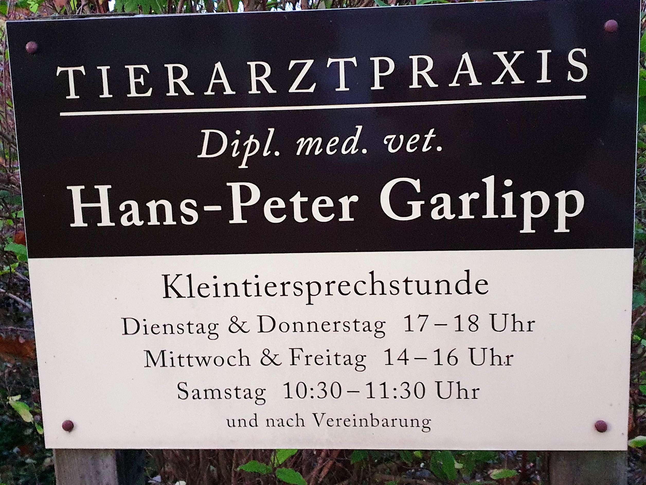 Ansicht 1 von Dipl.med vet.Hans-Peter Garlipp