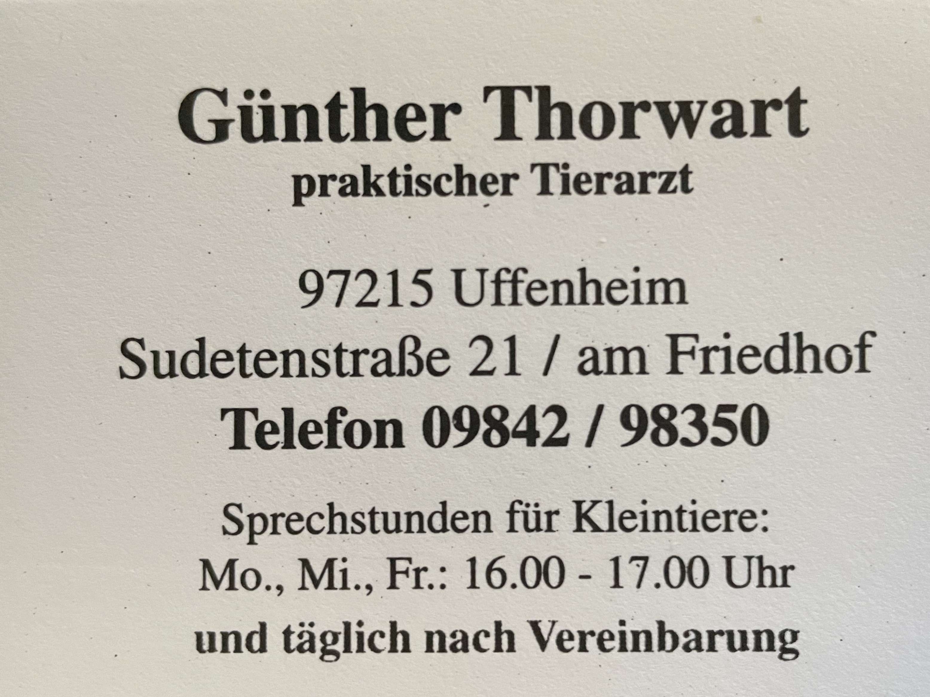Ansicht 1 von Günther Thorwart Tierarzt