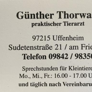 Vorschau von Günther Thorwart Tierarzt